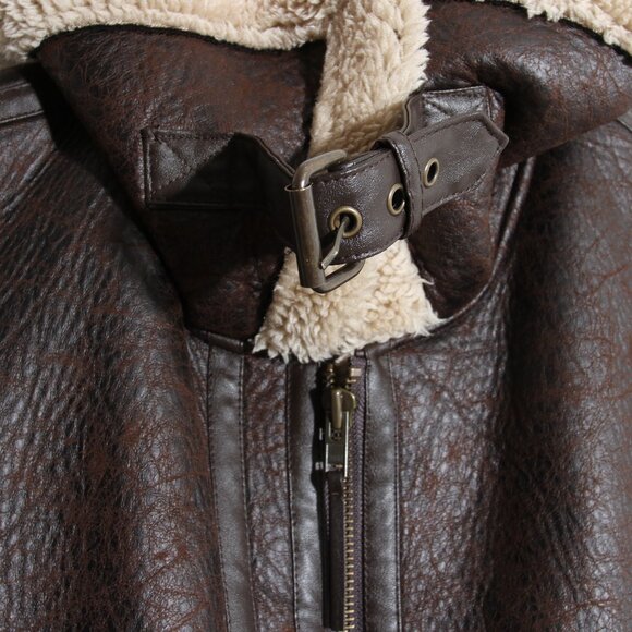 Free People We The Free Bad Habits Cozy Waistcoat Vest Crackle Brown Full Zip - Picture 4 of 14